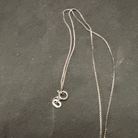 Vintage Sterling Silver Dichroic Iridescent Pendant with 925 Silver Chain - Picture 6 of 9